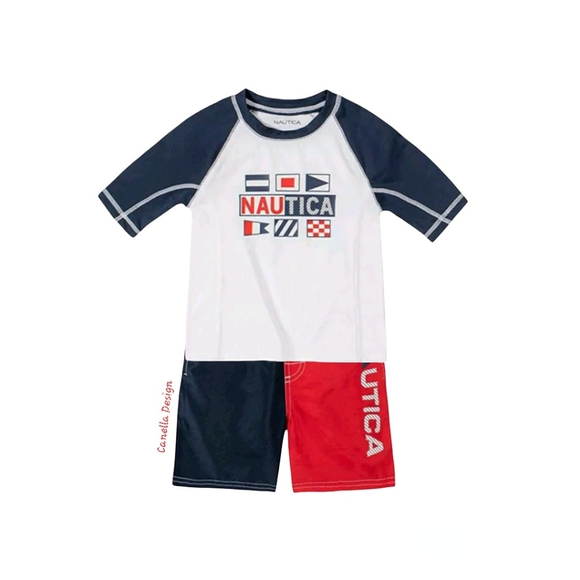 Nautica two-piece swim set for baby boy - Picture 2 of 3